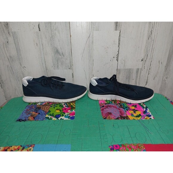 Vionic Womens Fresh Joey Casual Lace Up Sneaker Shoes Navy Blue US 7.5 - Picture 5 of 10